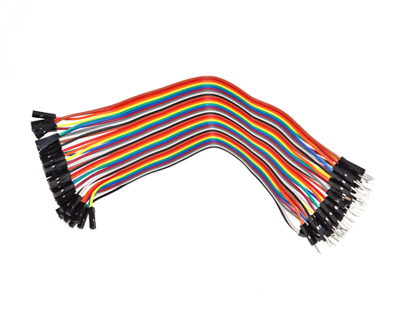 40PCS Dupont Wire Jumper Cable 20cm 2.54mm Male to Female