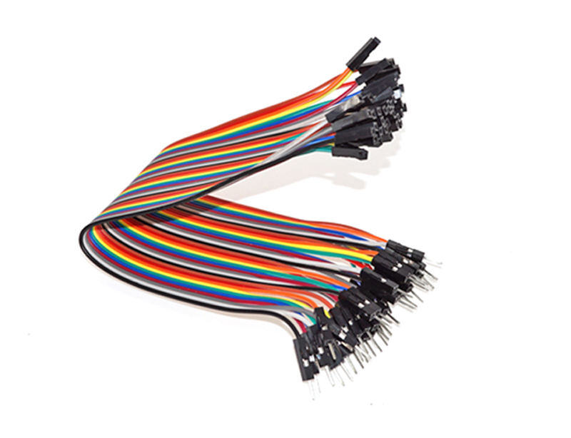 40PCS Dupont Wire Jumper Cable 20cm 2.54mm Male to Female