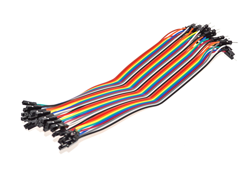 40PCS Dupont Wire Jumper Cable 20cm 2.54mm Male to Female