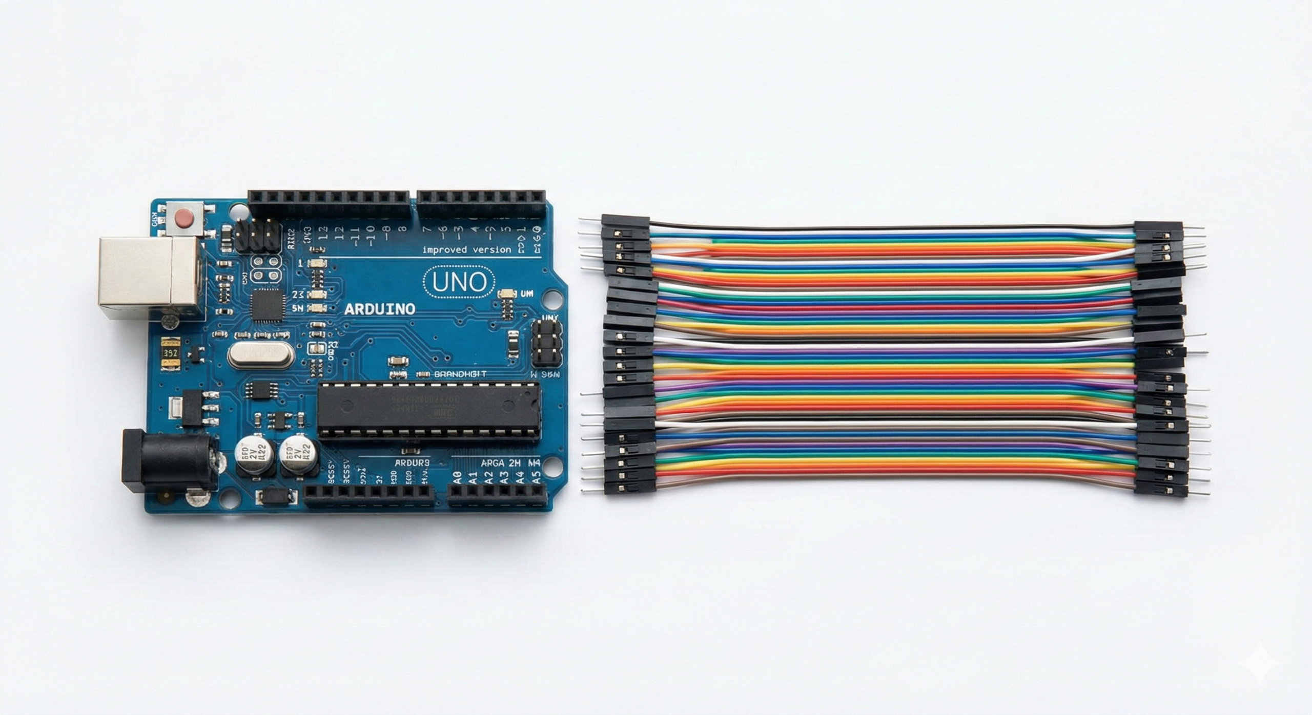 2014 UNO R3 Development Board Improved Version (Blue Board) with wire