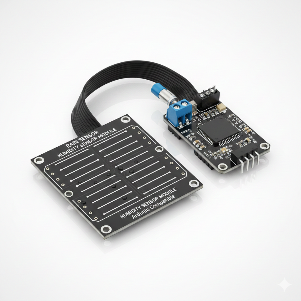 Humidity Detection Sensor Module Rain Detection (Black)