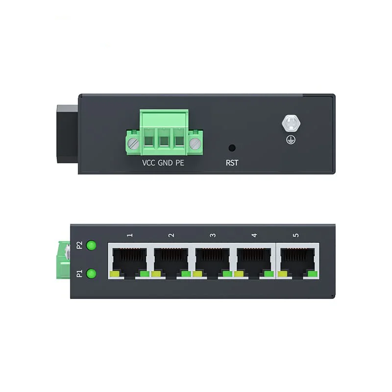 ER1000 5-Port Gigabit Industrial Ethernet DIN-Rail Network Switch