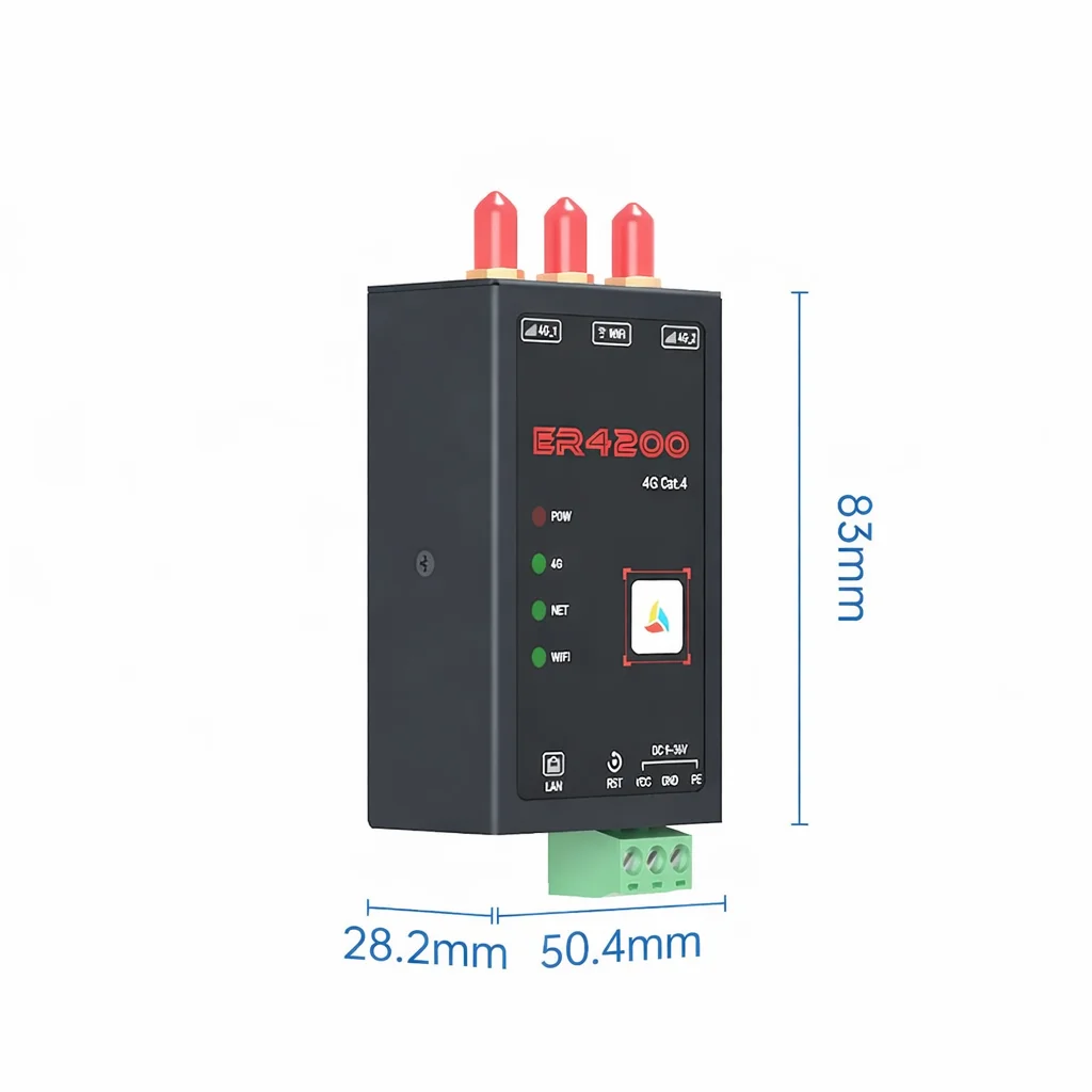 ER4200 4G Cat.4 WiFi6 Industrial Router – High-Speed Industrial IoT Router
