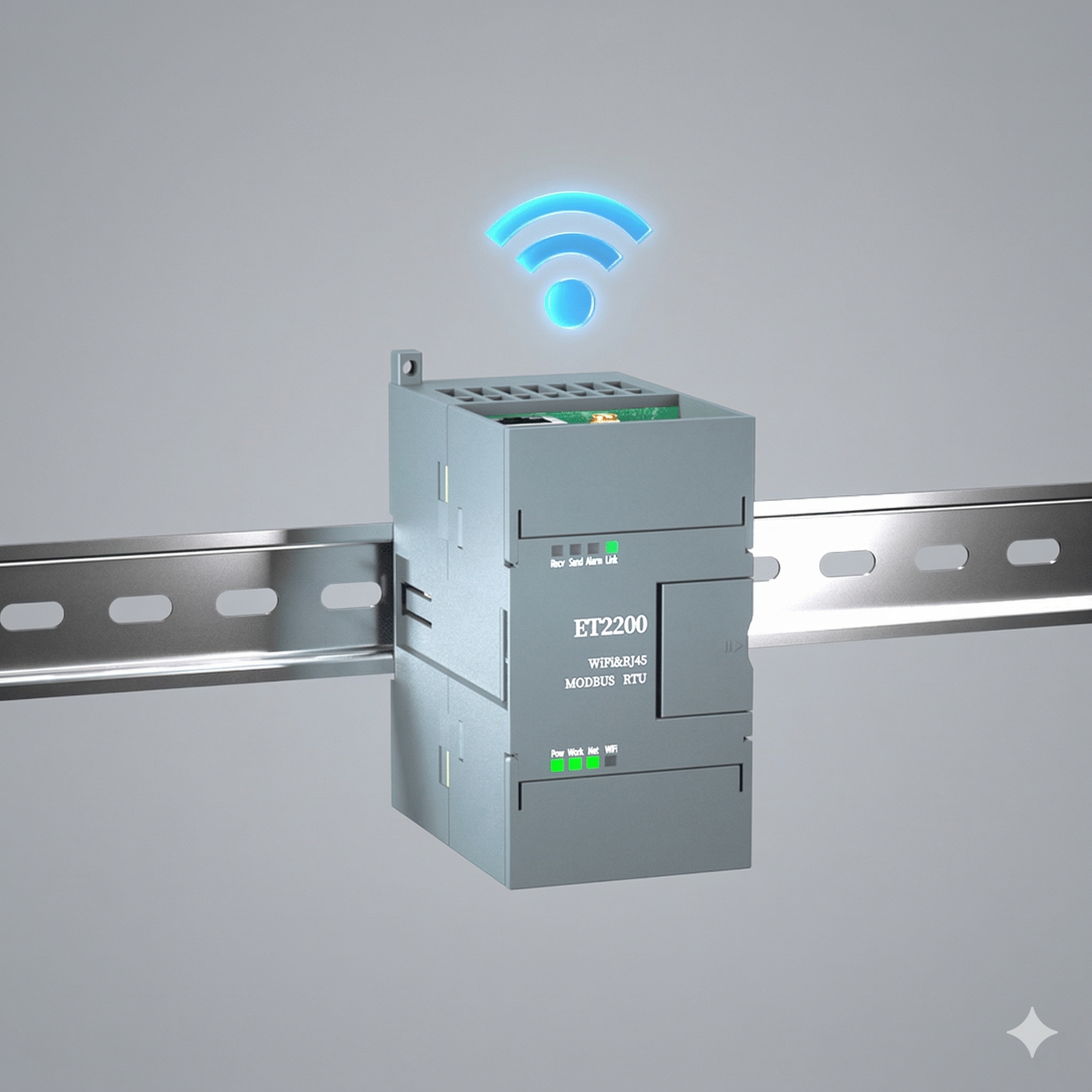 ET2200 DIN-Rail WiFi Transmission Terminal
