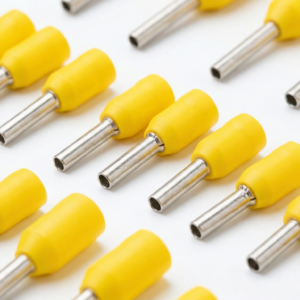 E0208 Yellow – Cord end terminals – In pack of 20pcs